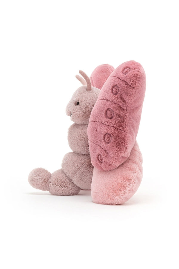 BEATRICE BUTTERFLY IN PINK/ROSE SIDE VIEW
