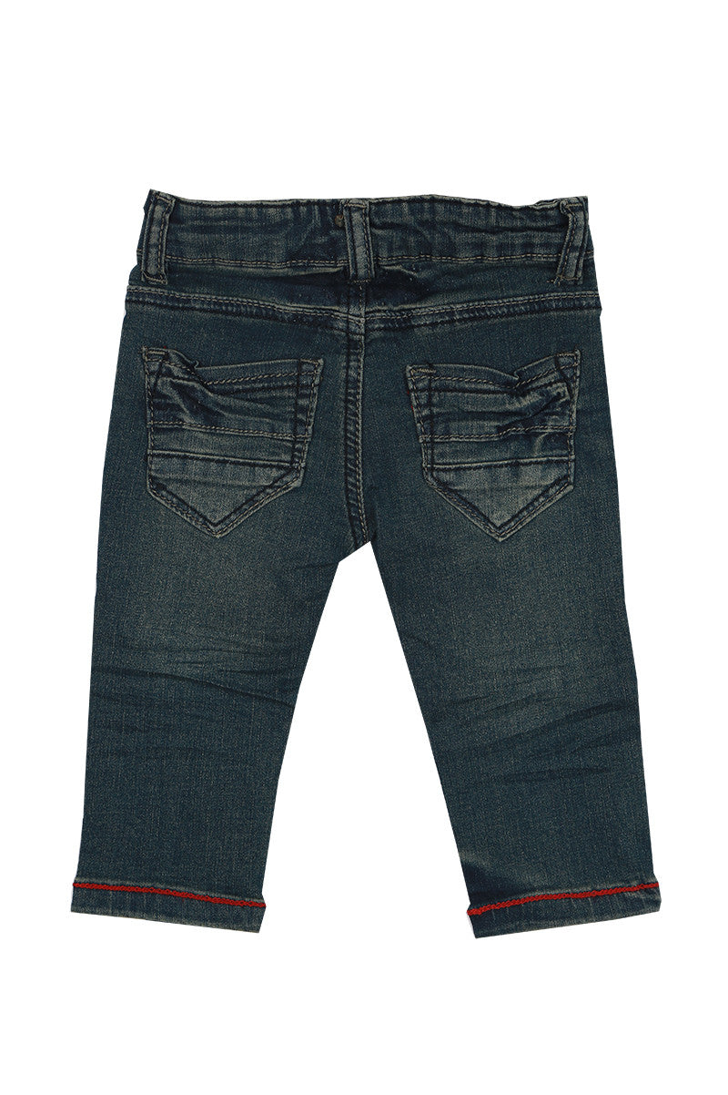 Mark denim jeans in blue back view