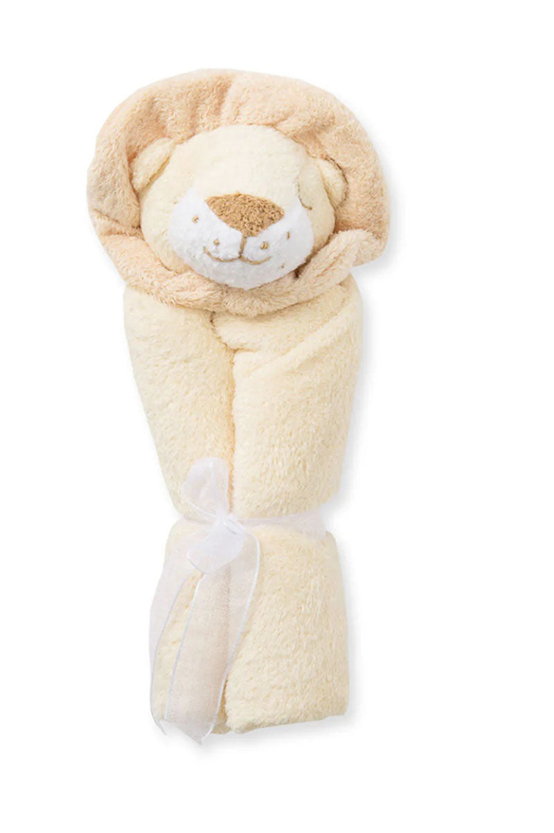 Lovie blankie lion rolled up