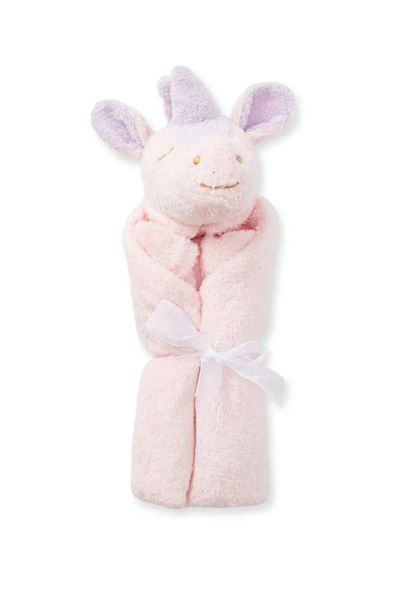 Lovie blankie unicorn pink rolled up