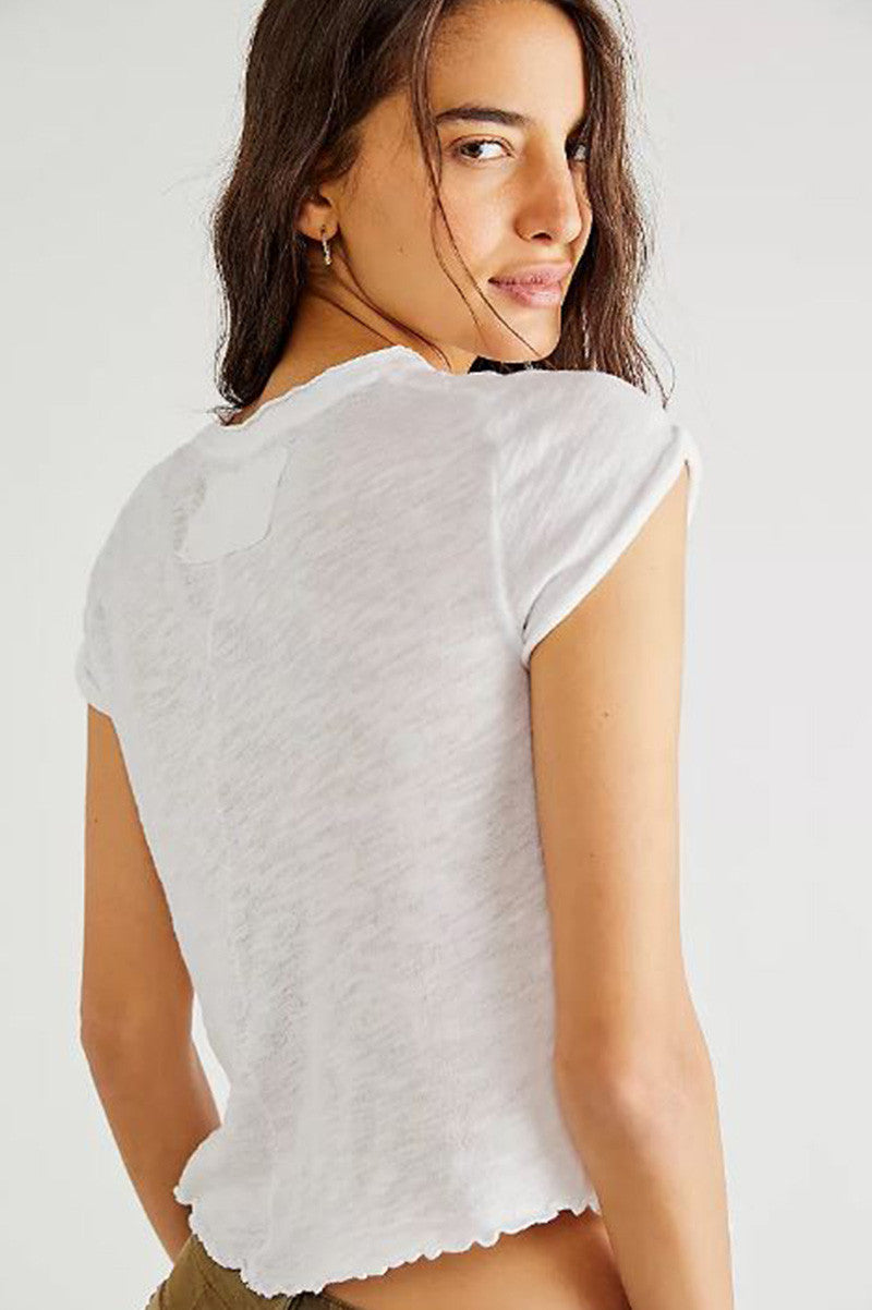be my baby tee in white back view