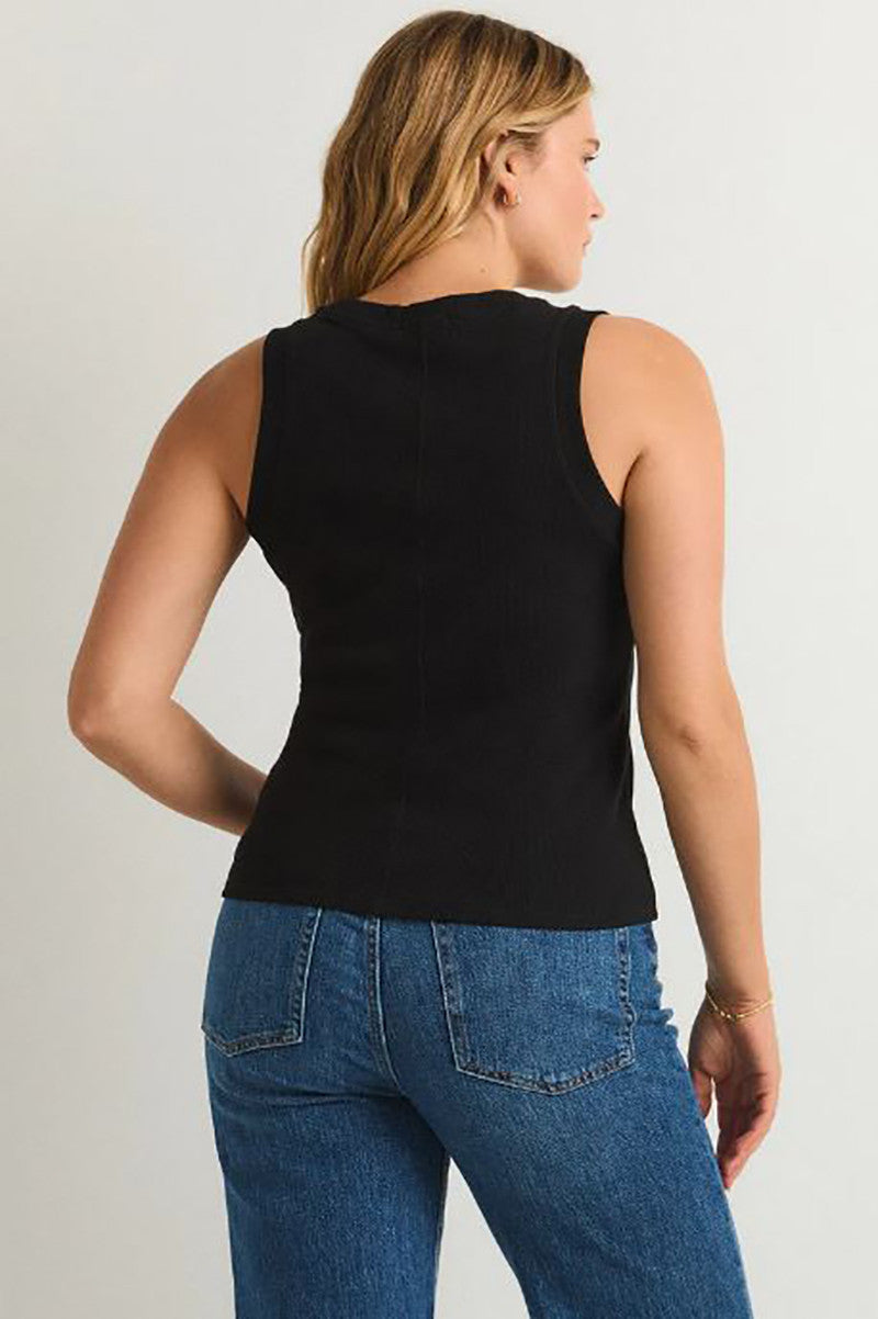 Sirena rib tank in black back view