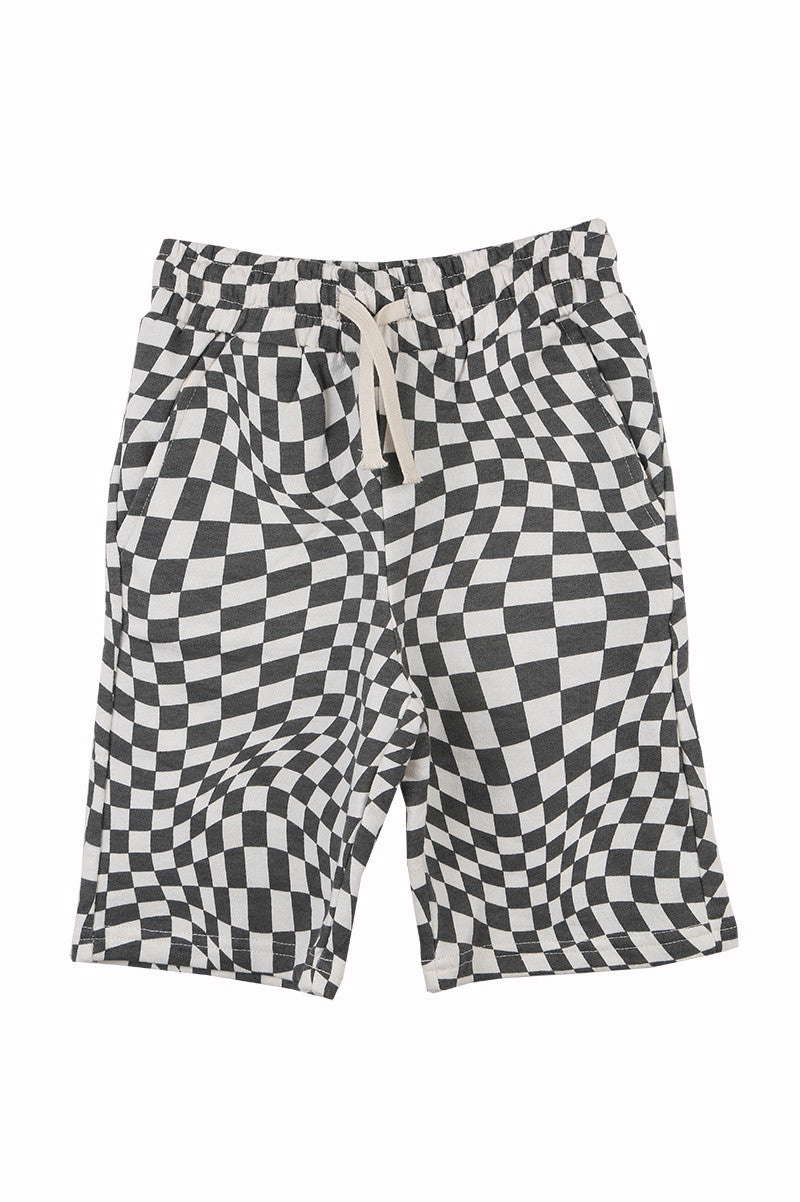 Wavy Checkered Shorts (Little/Big Kid)