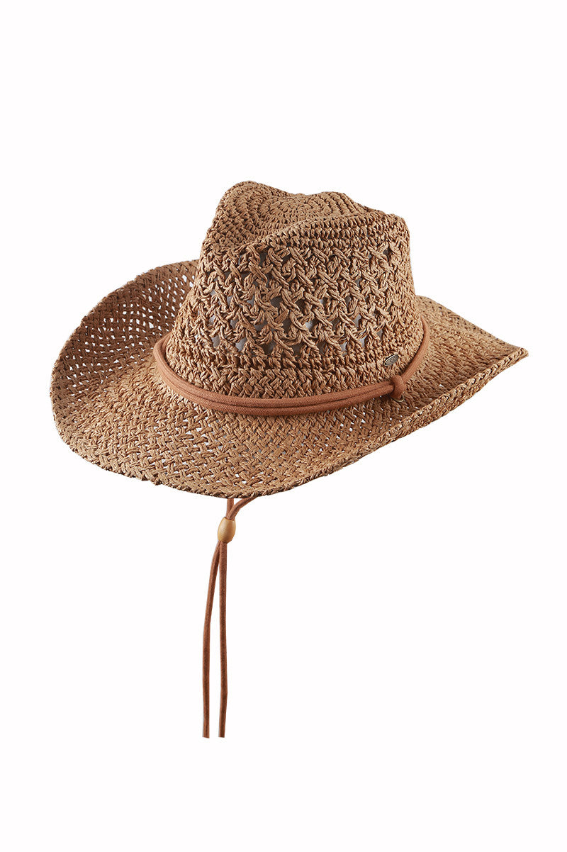 STRAW WEAVED COWBOY HAT (+COLORS)