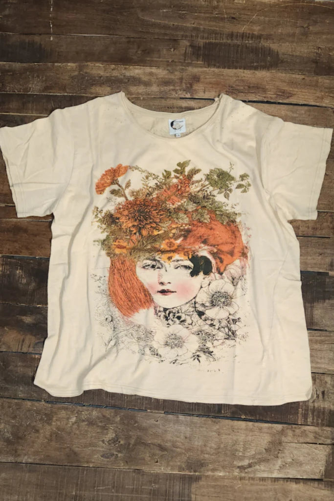 MOON DANCE TEE IN MEADOW LOOKS FRONT VIEW