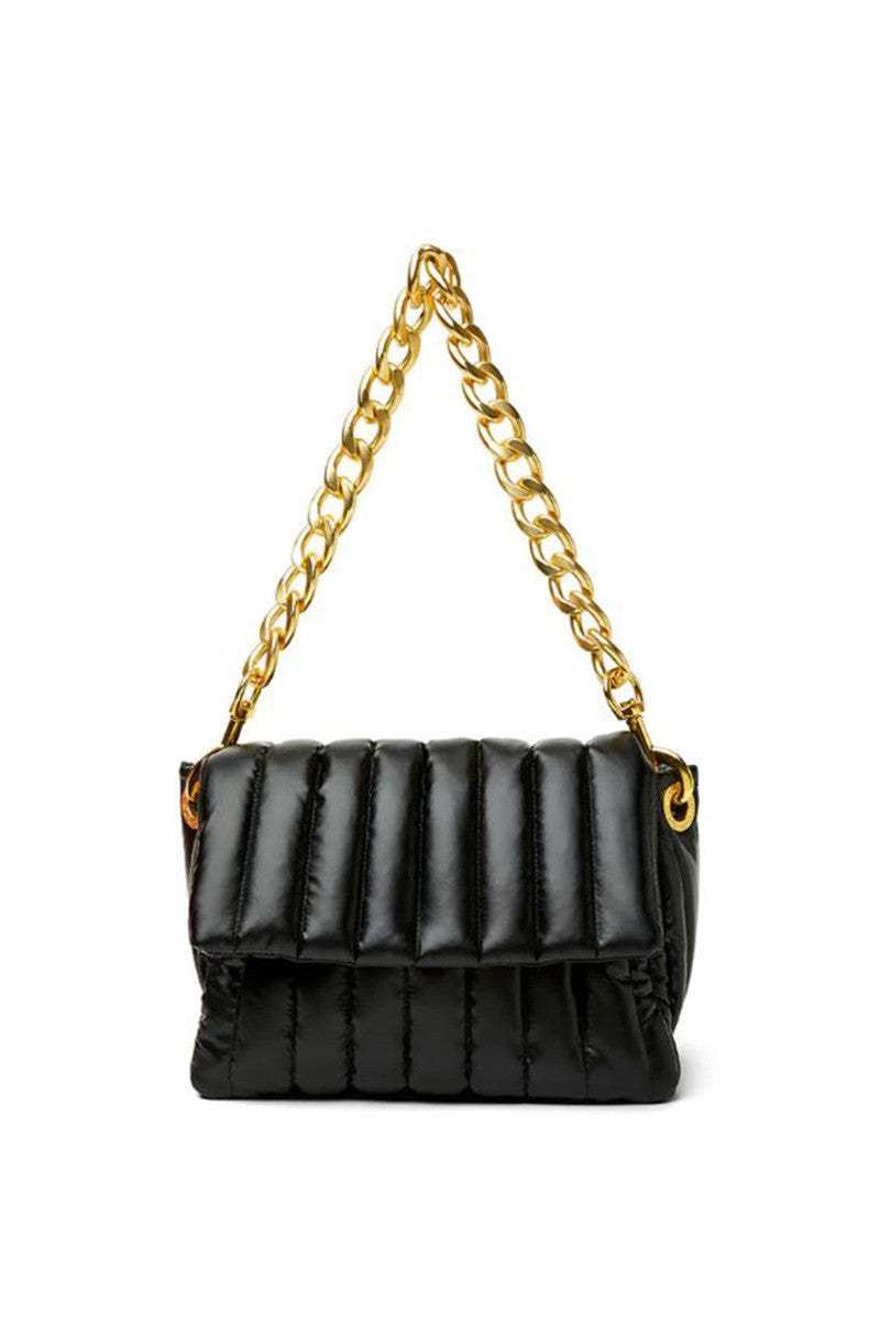 bar bag in pearl black front view