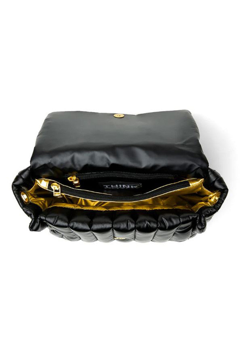 bar bag in pearl black inside view