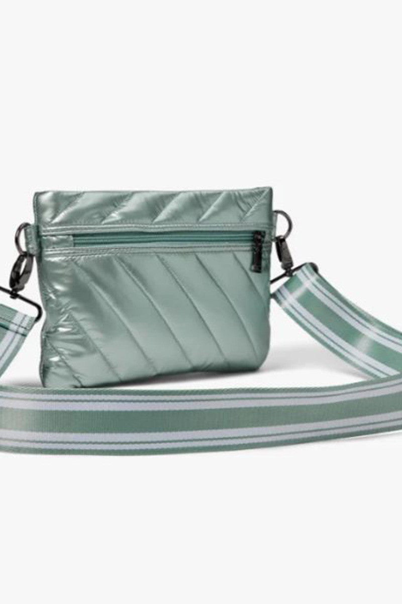 diagonal bum bag 2.0 in pearl seafoam back view
