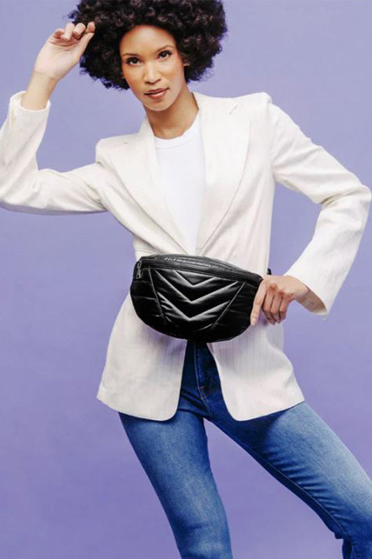 little runaway bag in pearl black