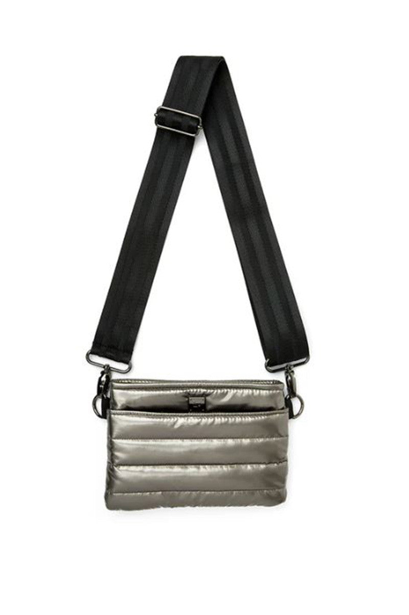 bum bag crossbody in steel volterra