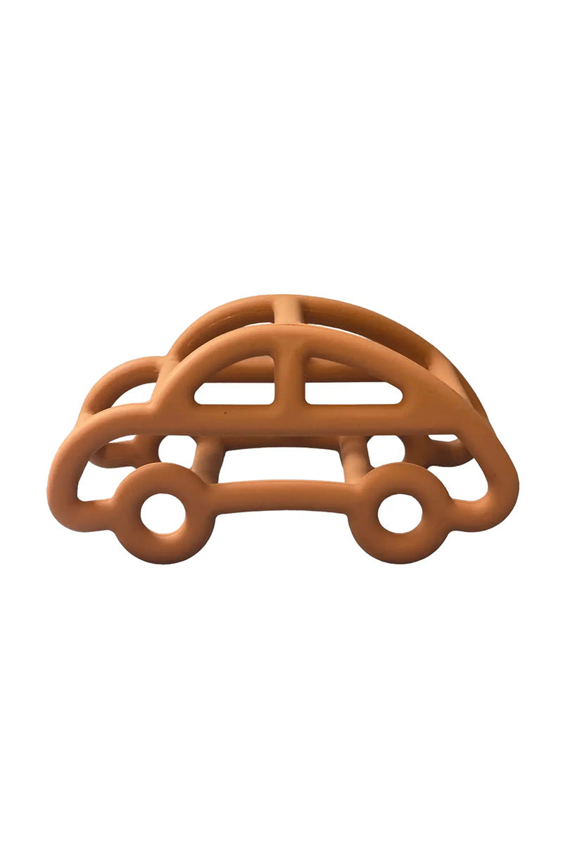 3D Silicone care teether in rust