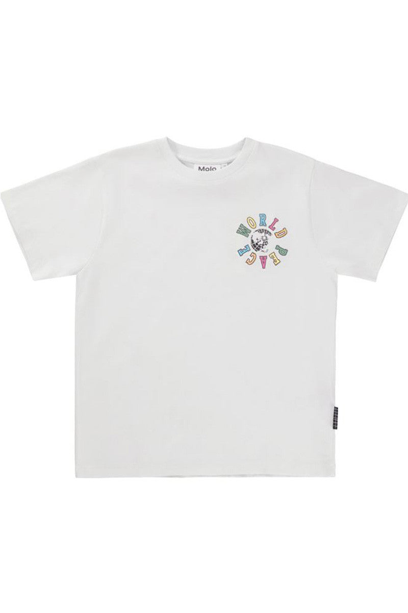 Rodney t-shirt in world peace front view