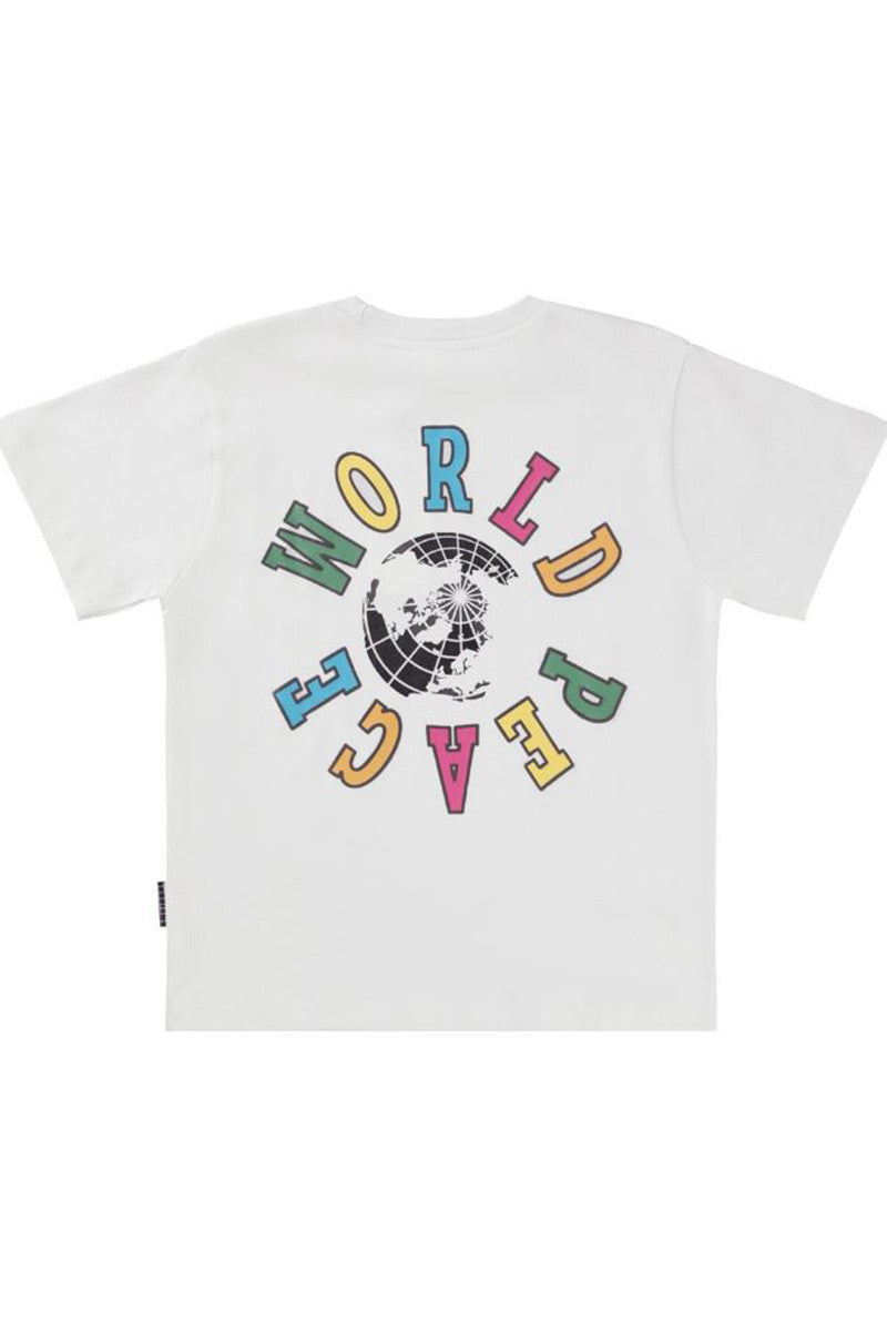 Rodney t-shirt in world peace back view