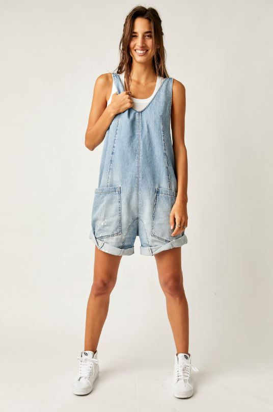 High roller shortall in bright eyes front view