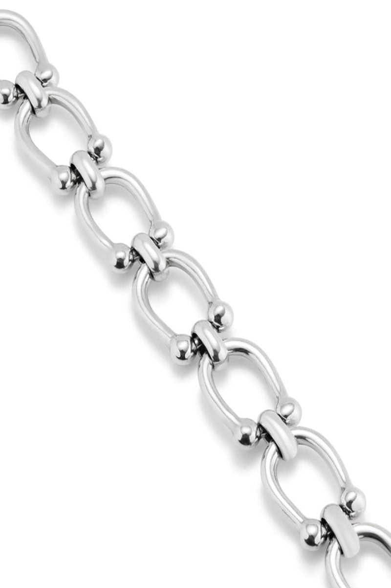 serotonin bracelet, silver