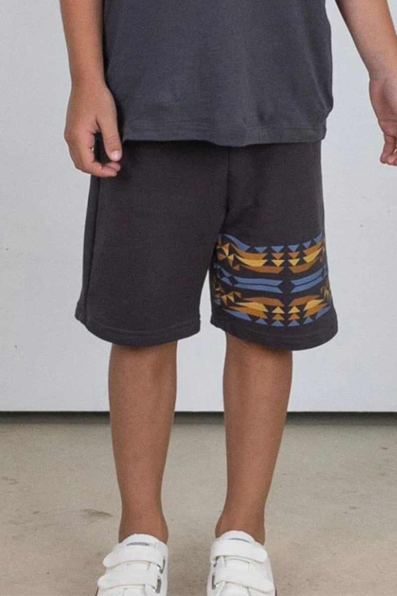 boys nomad sweat shorts, mineral black, CLOSE UP
