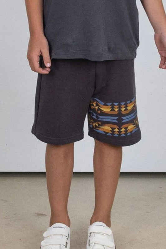 boys nomad sweat shorts, mineral black, CLOSE UP