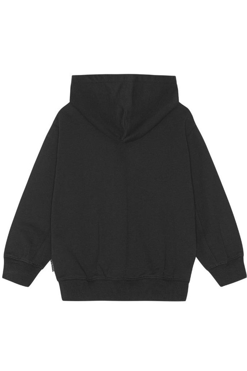 Maxx hoodie "on fire" in black back view