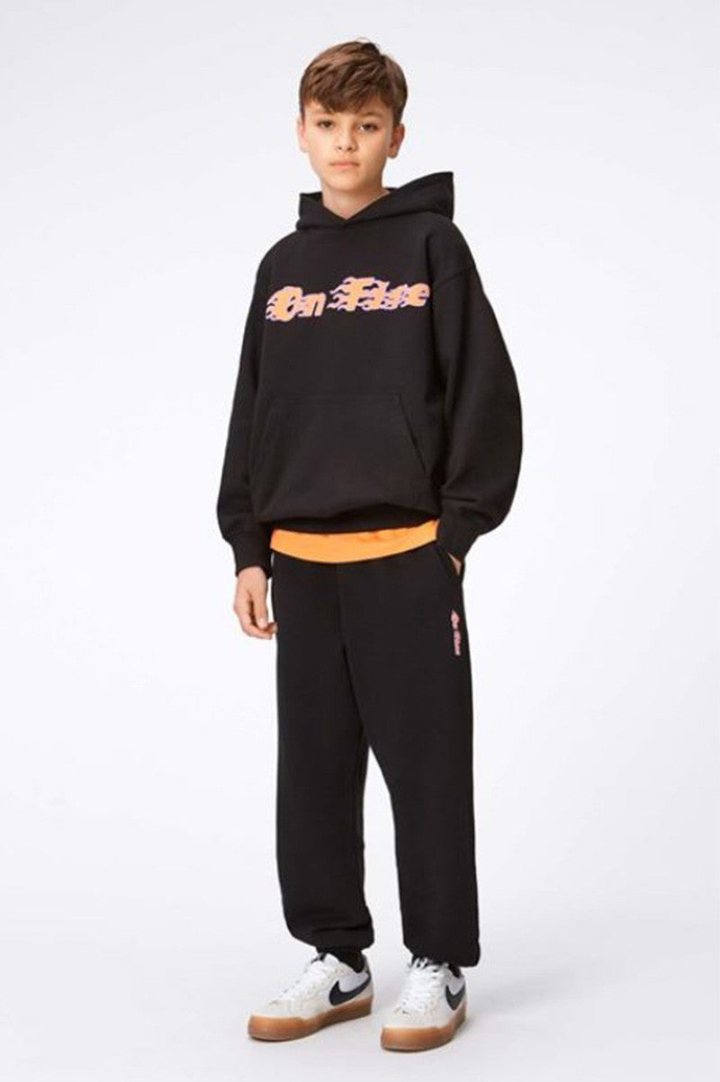 Maxx hoodie "on fire" in black style view