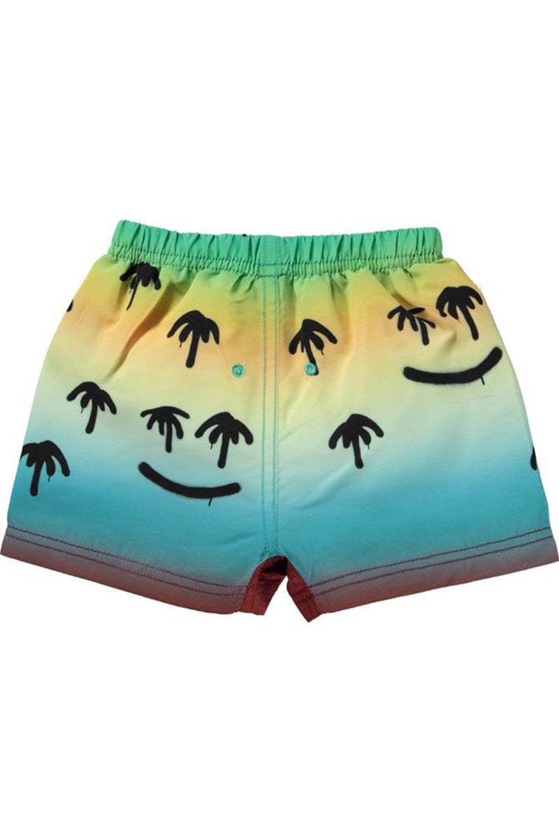Newton swim shorts in palm spray back view
