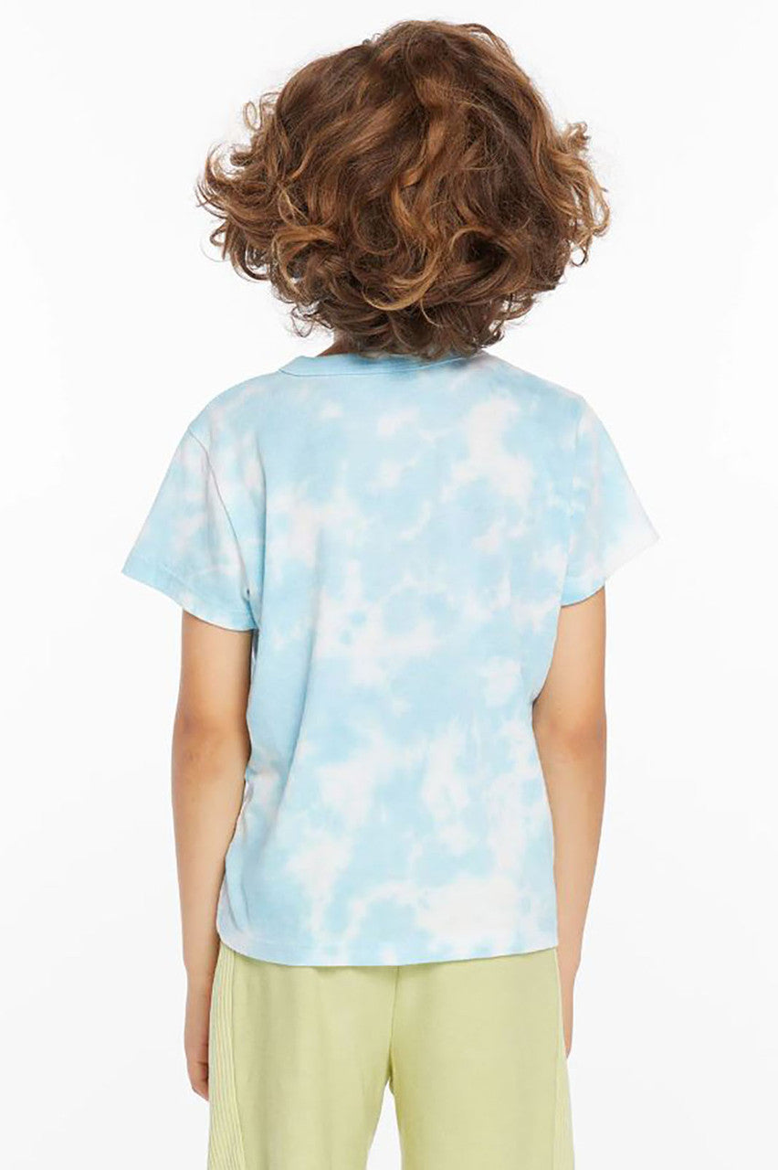 boys Pink Floyd live on stage tee, sky tie die