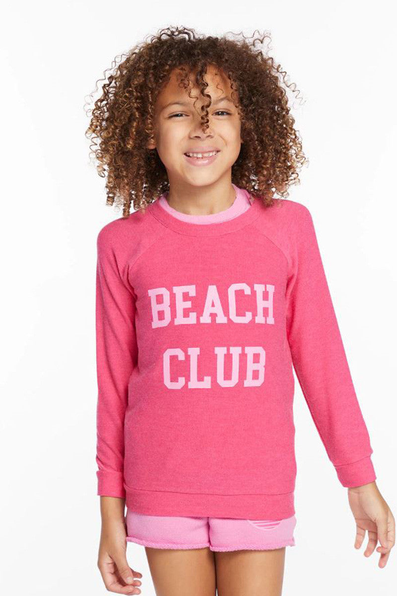 BEACH CLUB PULLOVER, pink, front view