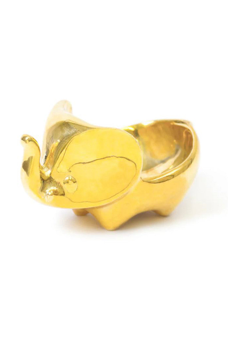 ELEPHANT RING BOWL GOLD