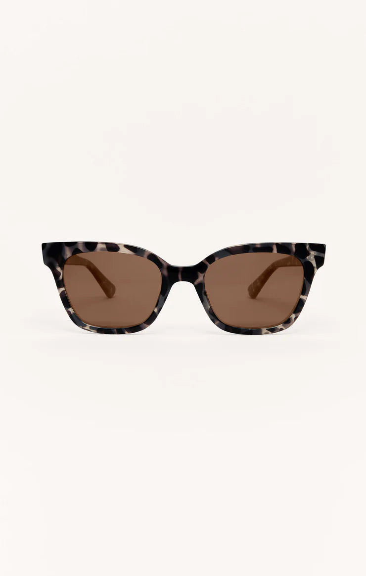 High tide polarized sunglasses in marble tort bronze lens