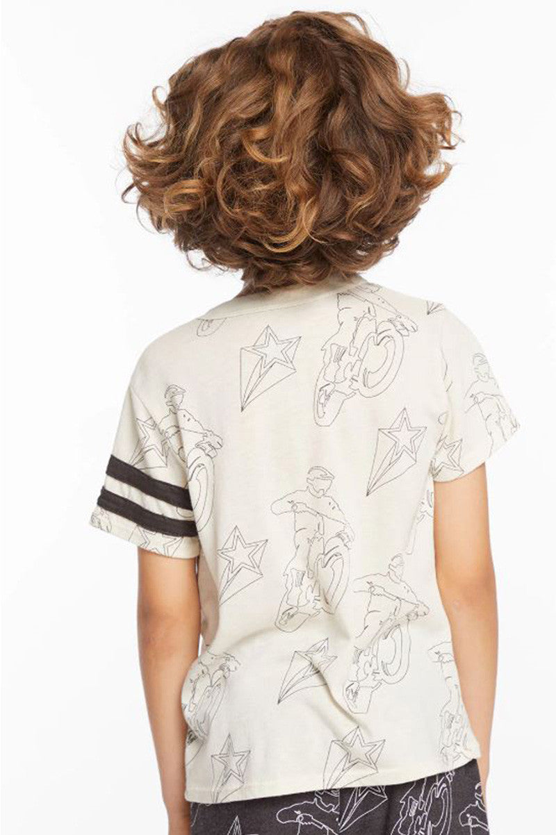 Moto star t shirt in AULT back view