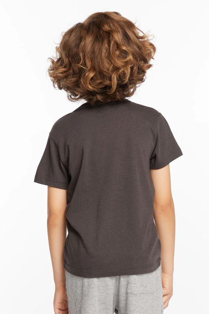 Awesome big brother t shirt in VINTAGE BLACK back view