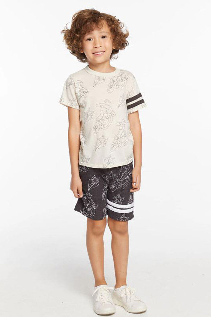 Moto star shorts in VINTAGE BLACK style view