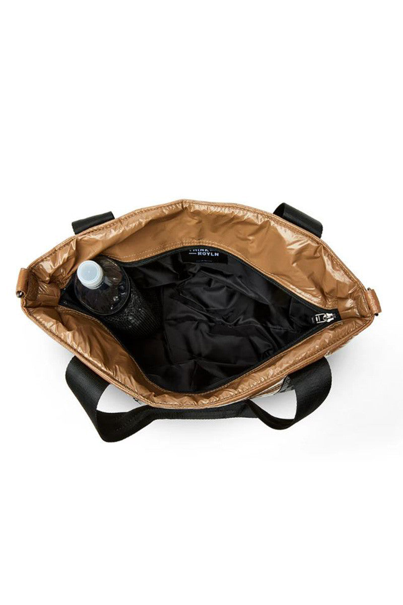 jr. jetset wingman in glossy caramel inside view
