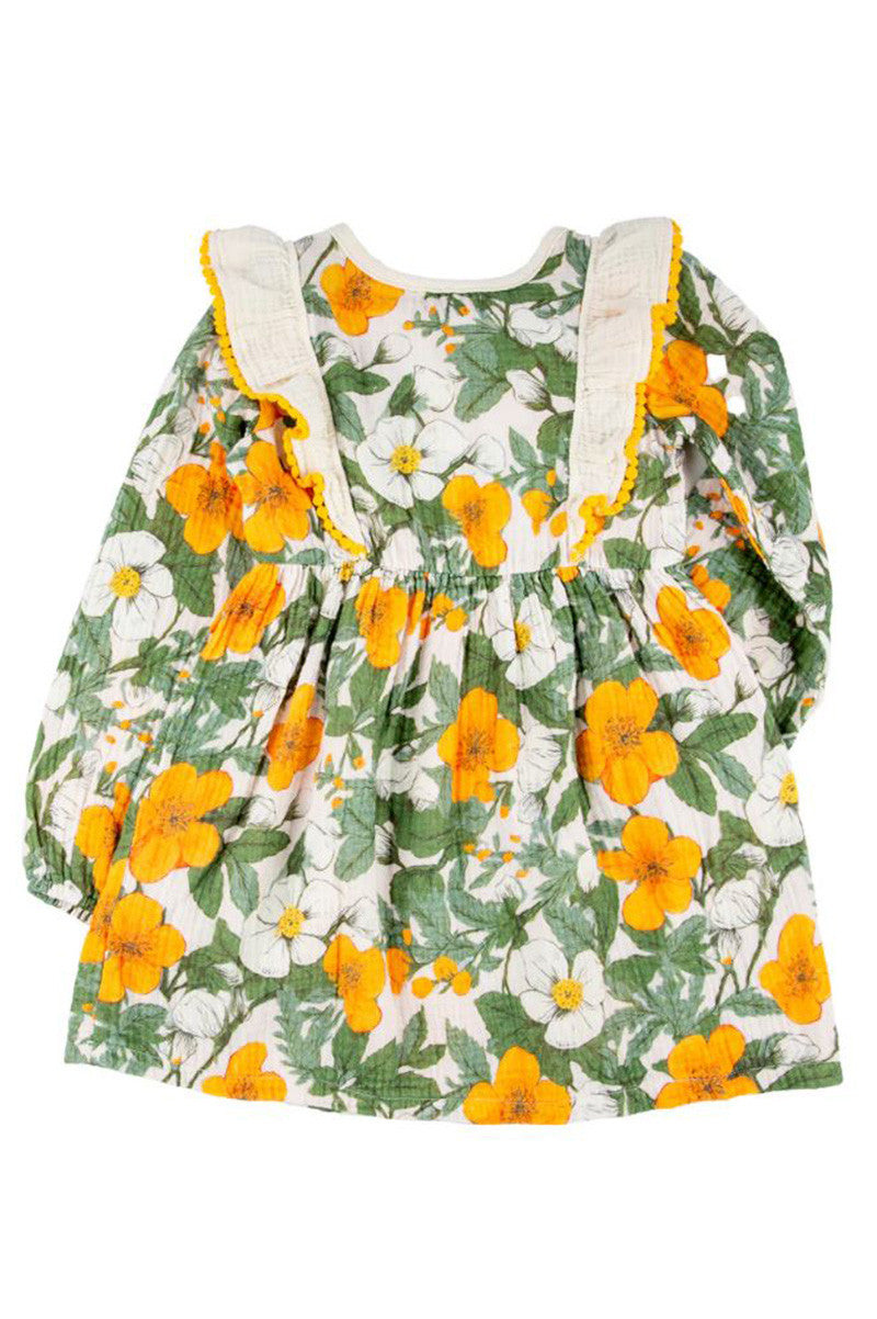 Carina dress in winter bloom back view