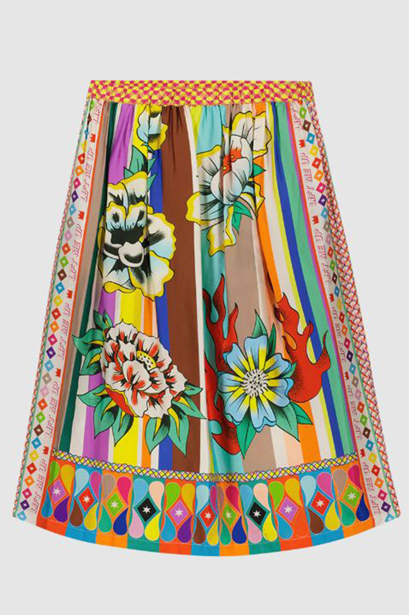 vanessa printed skirt in flower