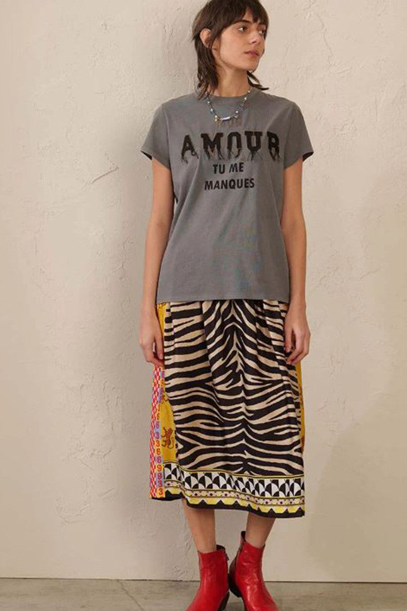 rosalee printed urban skirt front view