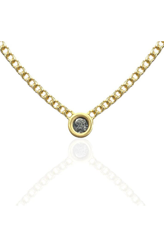 OLENA COIN NECKLACE in gold/vs