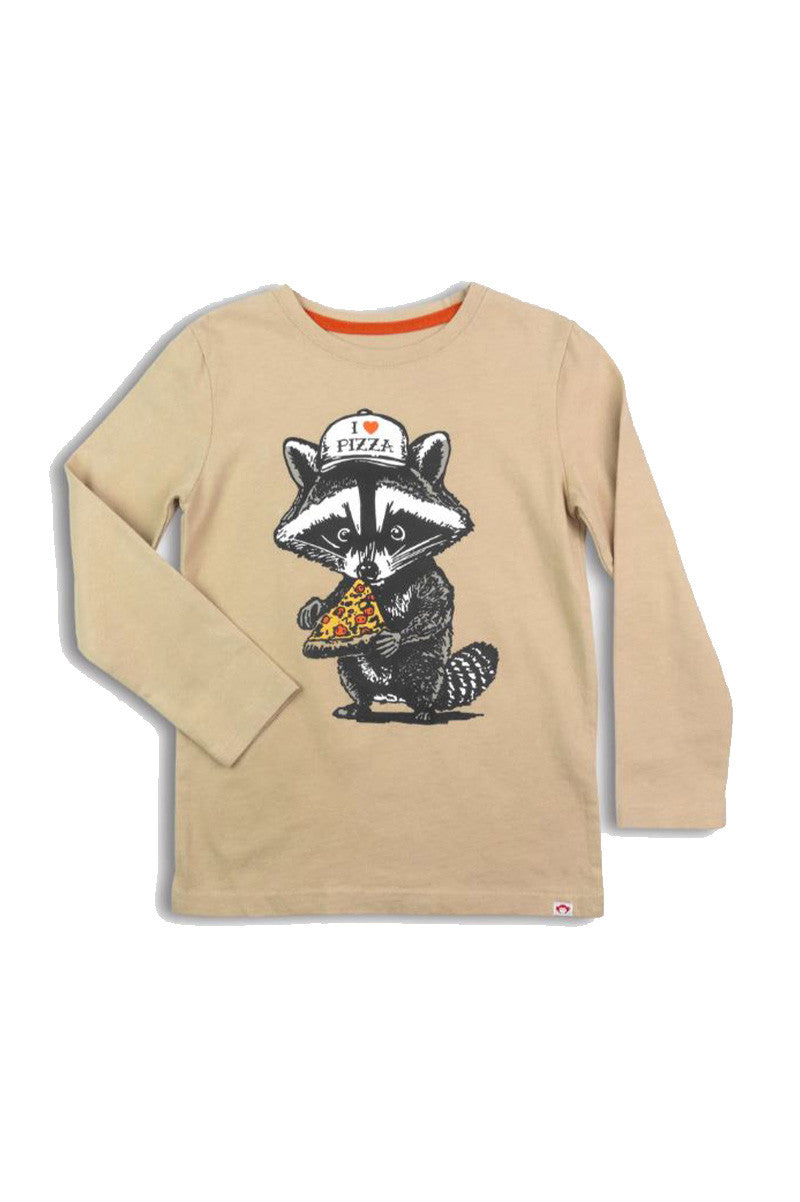 trash panda long sleeve graphic tee in fog