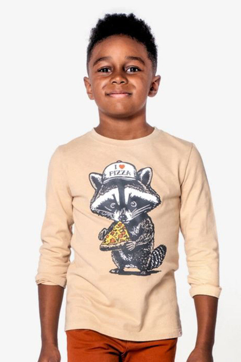 trash panda long sleeve graphic tee in fog
