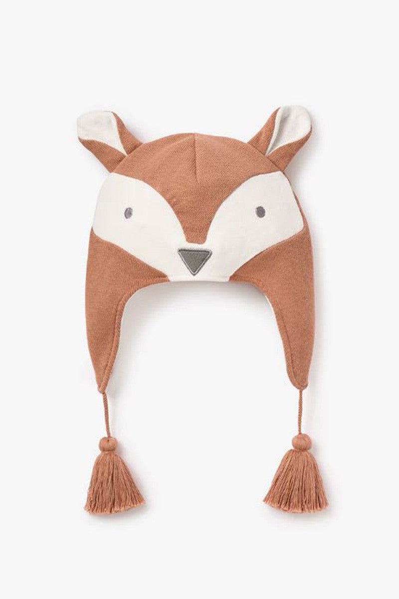 aviator hat in rust fox