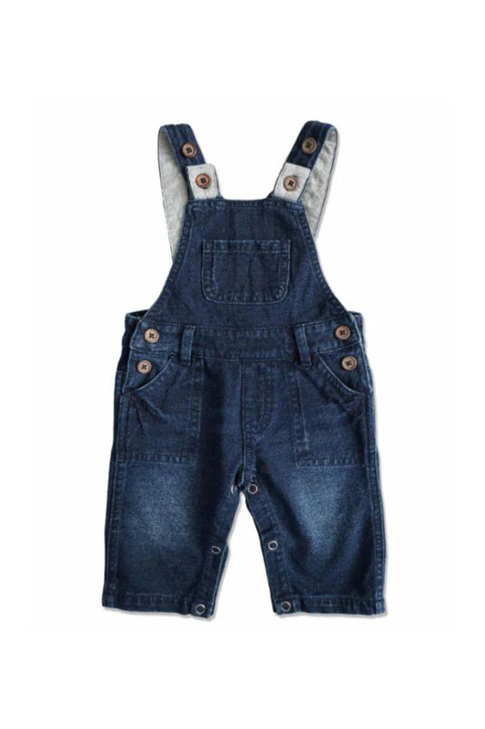 Gleason jersey overalls in navy indigo