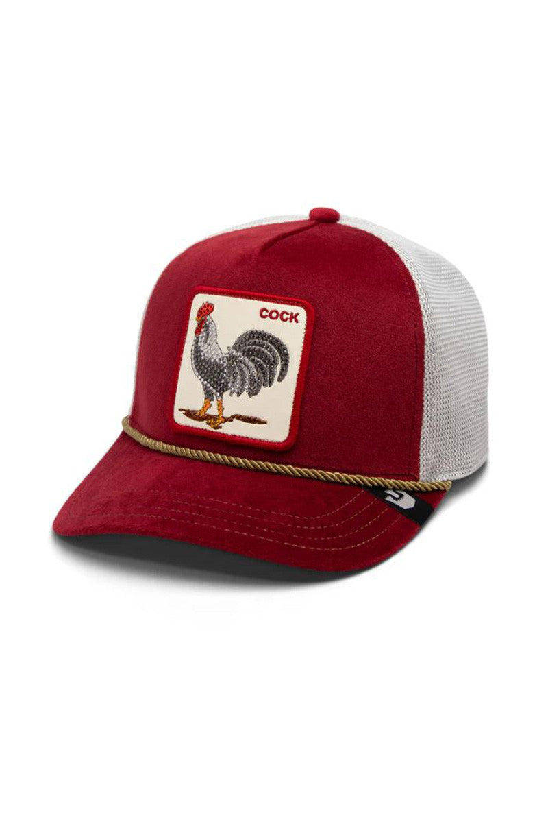 GARNET ROOSTER in red