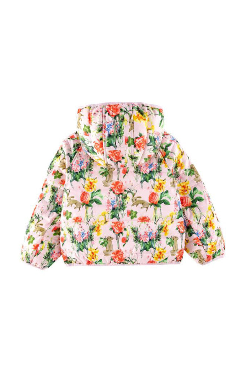 RYAN REVERSIBLE DOWN JACKET in flower back view