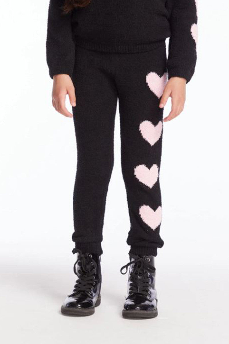 FUZZY FLEECE LEGGING in sweetie front view