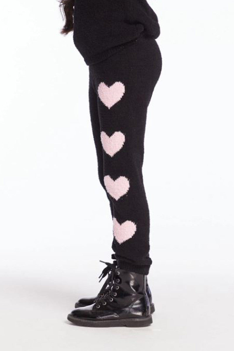 FUZZY FLEECE LEGGING in sweetie side view