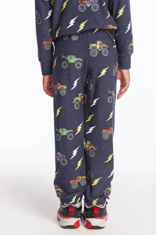 MONSTER TRUCK RALLY LOUNGE PANTS in avalon back view