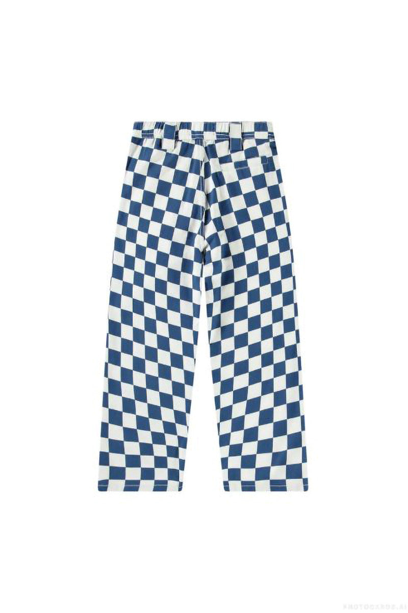 Ataru pant in best blue check back view