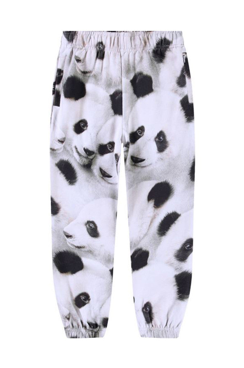 Adan sweatpants in giant panda front view
