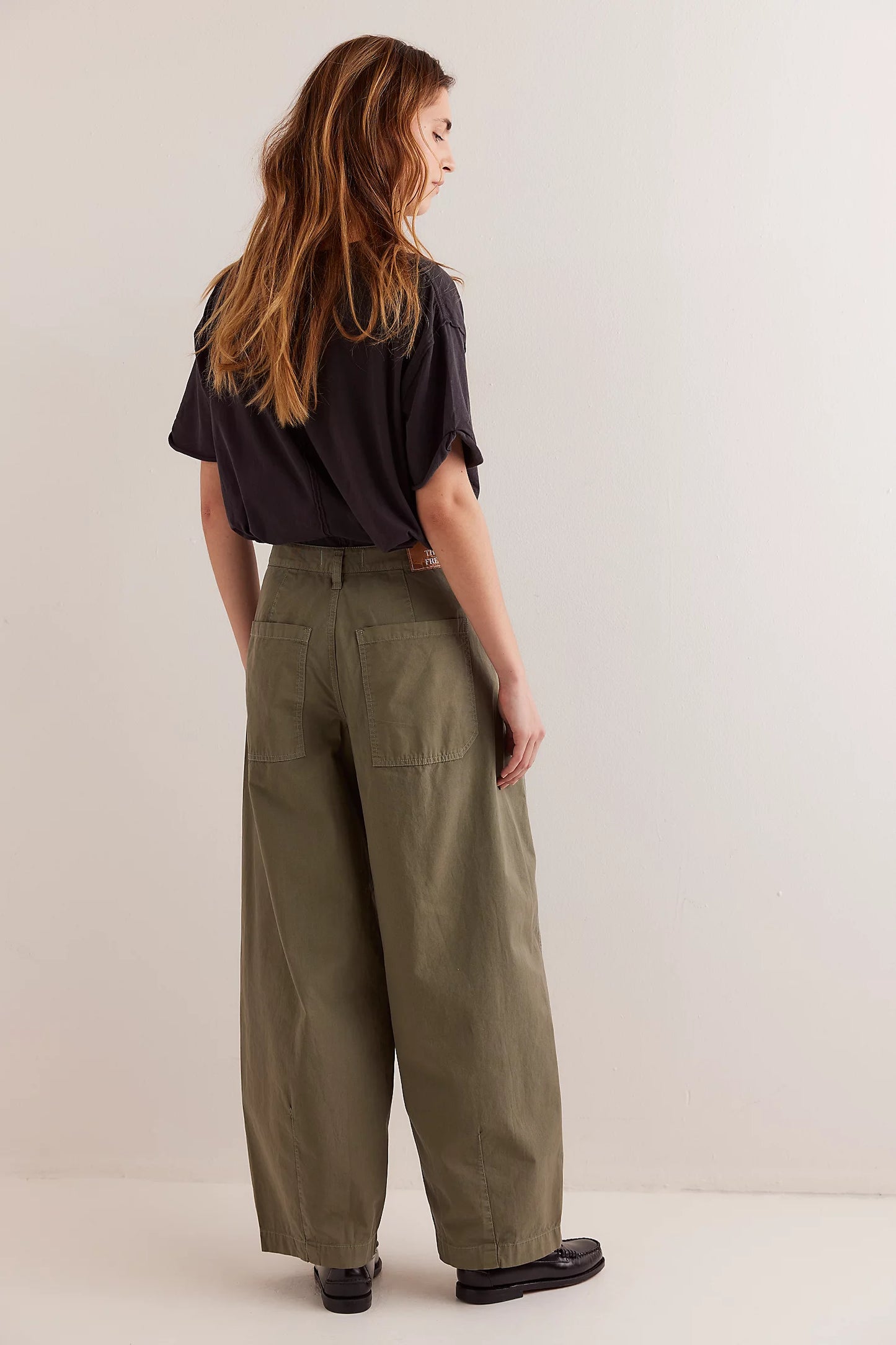 Rylee Chino Trousers in crystal kelp back view