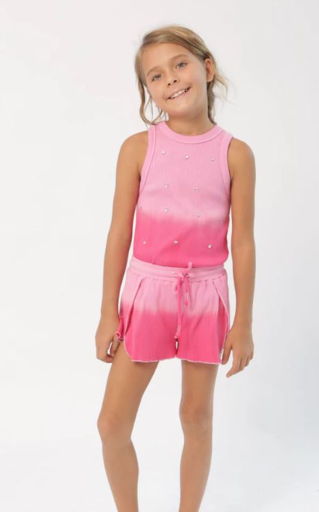 Ombre tank in pink front view