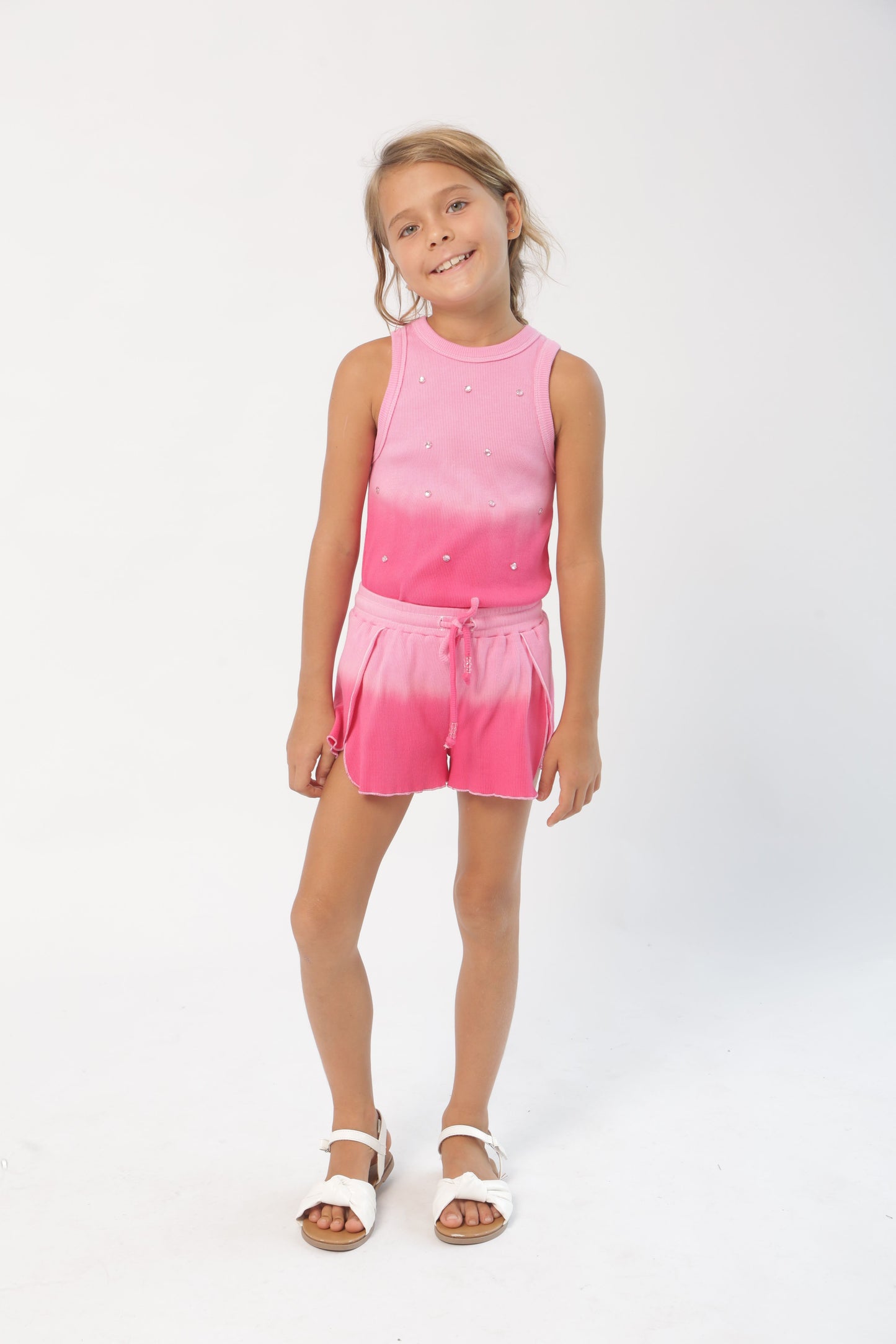 Ombre tank in pink style view